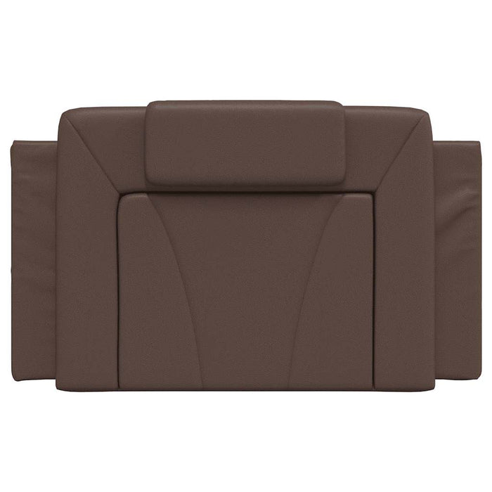 Pernă pentru tăblie pat, Viana, maro, 90 cm, piele artificială WALTI