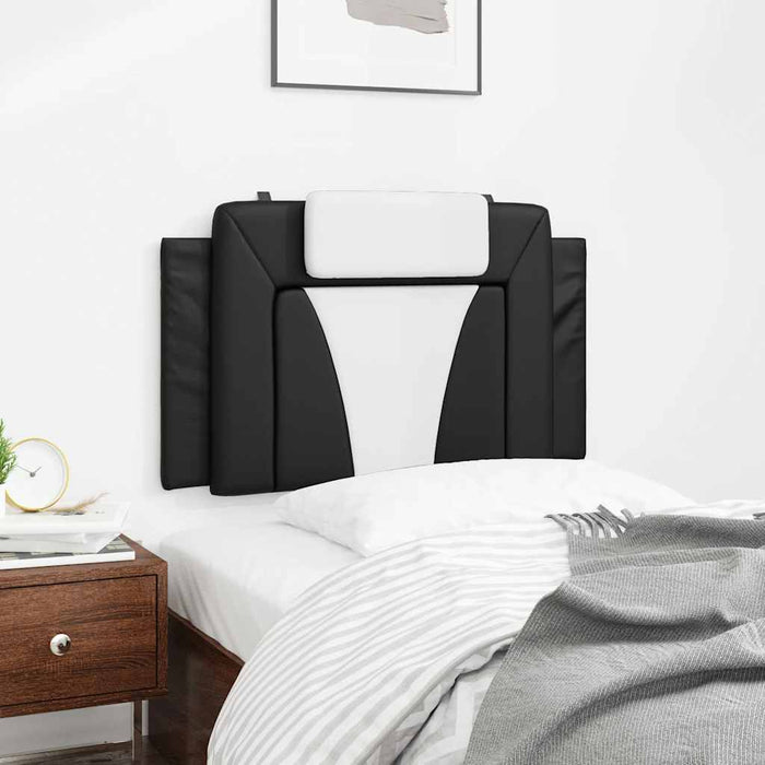 Pernă pentru tăblie pat, Viana, negru și alb, 90 cm, piele artificială WALTI
