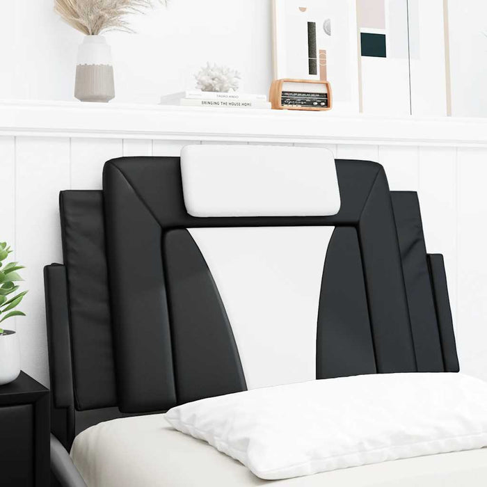 Pernă pentru tăblie pat, Viana, negru și alb, 90 cm, piele artificială WALTI