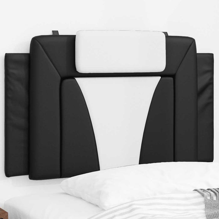 Pernă pentru tăblie pat, Viana, negru și alb, 90 cm, piele artificială WALTI