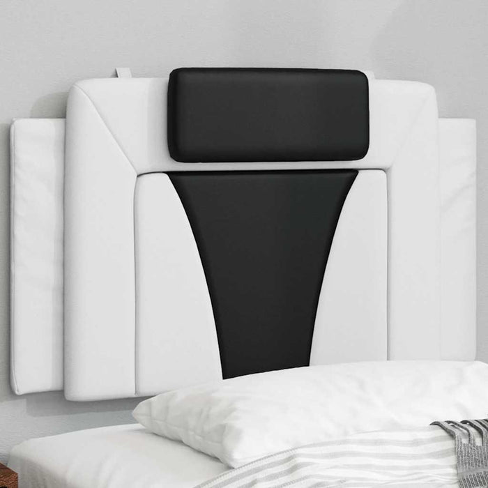 Pernă pentru tăblie pat, Viana, alb și negru, 90 cm, piele artificială WALTI