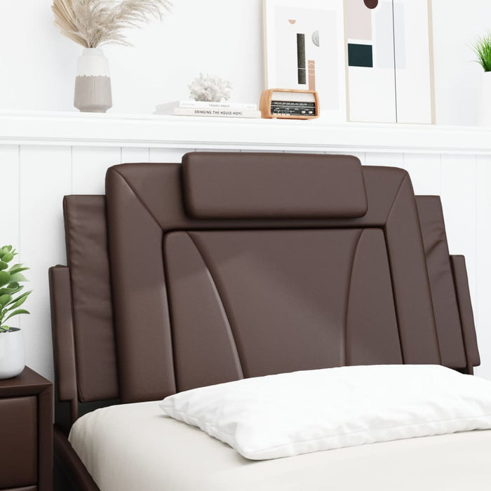 Pernă pentru tăblie pat, Viana, maro, 100 cm, piele artificială WALTI