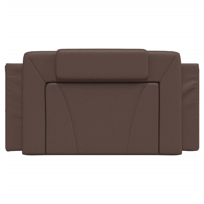 Pernă pentru tăblie pat, Viana, maro, 100 cm, piele artificială WALTI