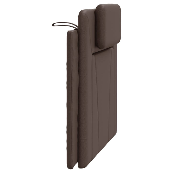 Pernă pentru tăblie pat, Viana, maro, 100 cm, piele artificială WALTI
