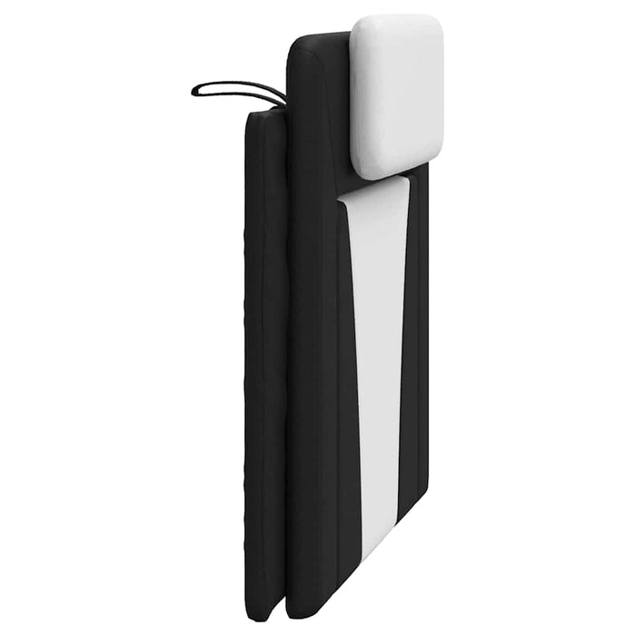 Pernă pentru tăblie pat, Viana, negru și alb, 100cm, piele artificială WALTI