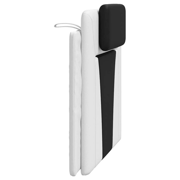 Pernă pentru tăblie pat, Viana, alb și negru, 100cm, piele artificială WALTI