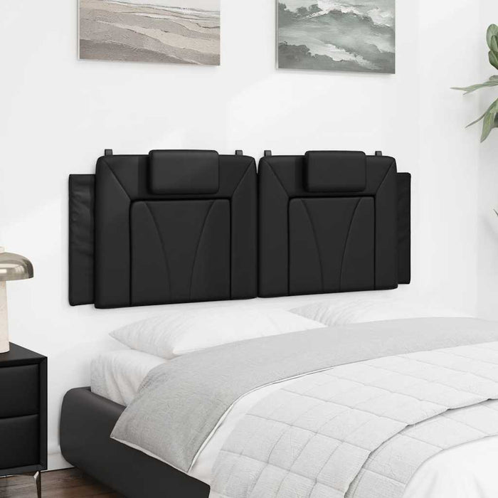 Pernă pentru tăblie pat, Viana, negru, 120 cm, piele artificială WALTI