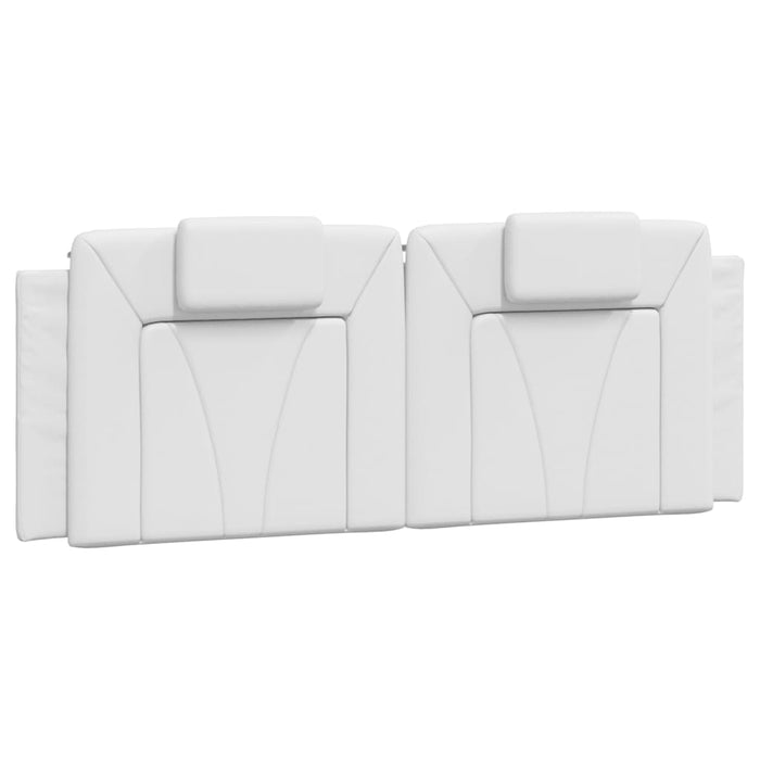 Pernă pentru tăblie pat, Viana, alb, 120 cm, piele artificială WALTI