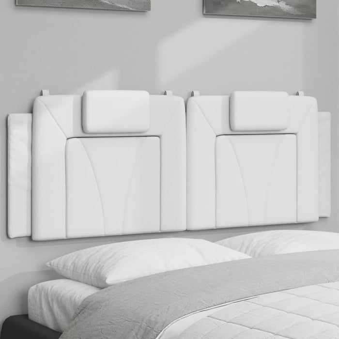 Pernă pentru tăblie pat, Viana, alb, 120 cm, piele artificială WALTI