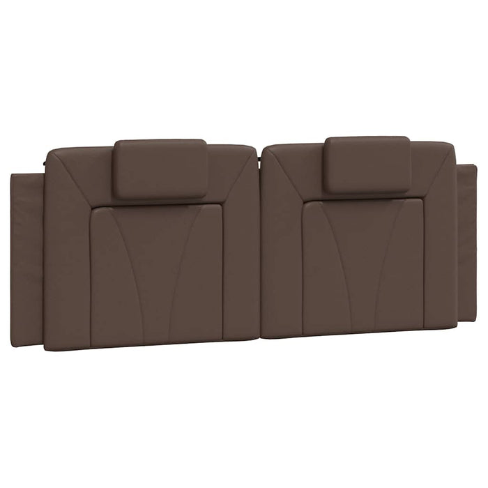 Pernă pentru tăblie pat, Viana, maro, 120 cm, piele artificială WALTI