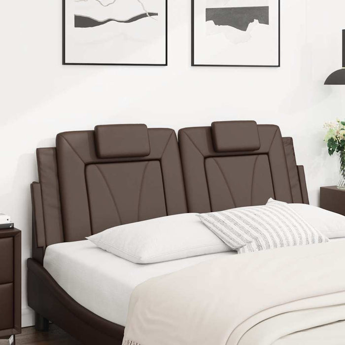 Pernă pentru tăblie pat, Viana, maro, 120 cm, piele artificială WALTI