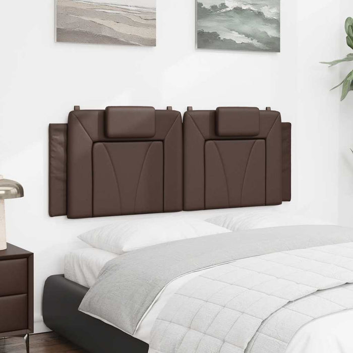 Pernă pentru tăblie pat, Viana, maro, 120 cm, piele artificială WALTI