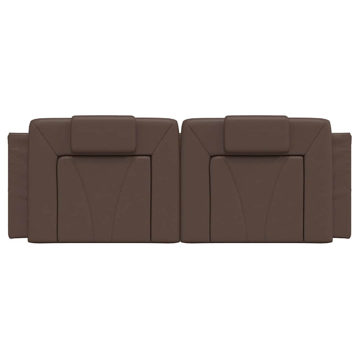 Pernă pentru tăblie pat, Viana, maro, 120 cm, piele artificială WALTI