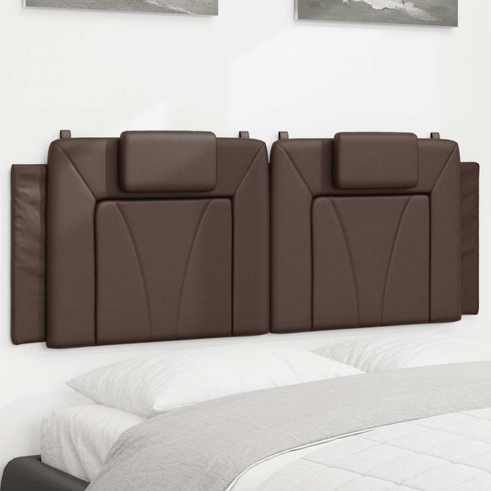Pernă pentru tăblie pat, Viana, maro, 120 cm, piele artificială WALTI