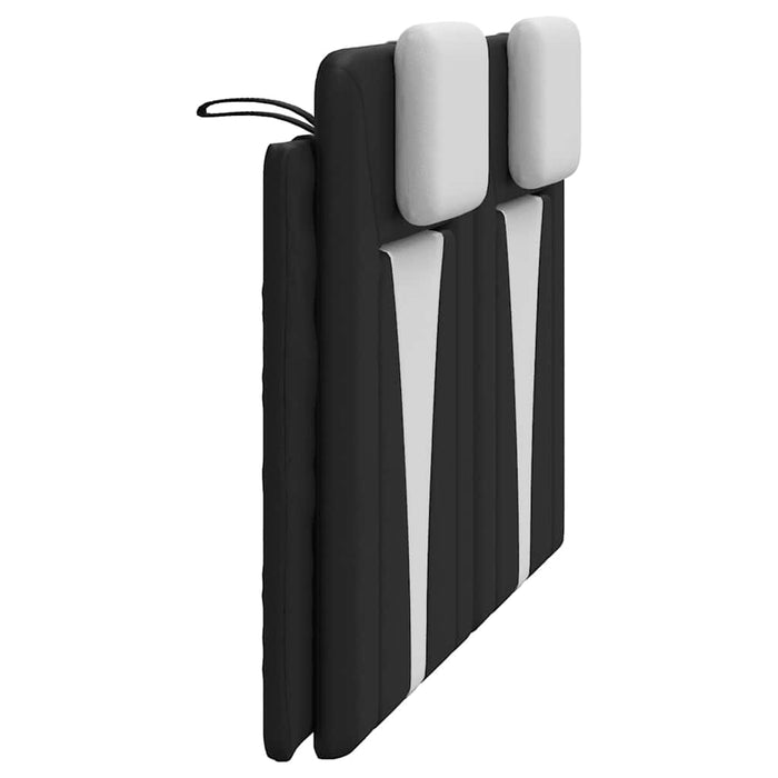 Pernă pentru tăblie pat, Viana, negru și alb, 120cm, piele artificială WALTI