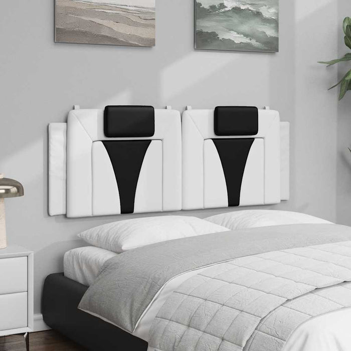 Pernă pentru tăblie pat, Viana, alb și negru, 120cm, piele artificială WALTI