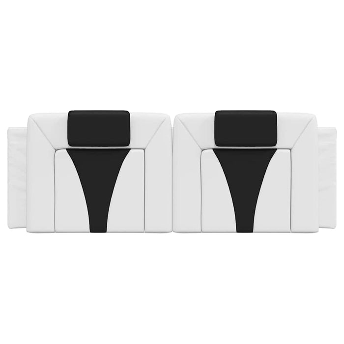 Pernă pentru tăblie pat, Viana, alb și negru, 120cm, piele artificială WALTI