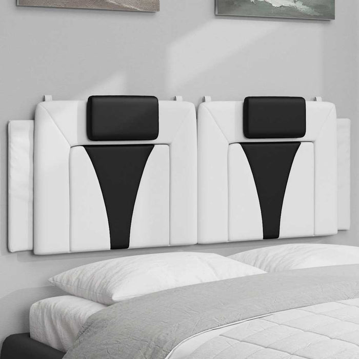 Pernă pentru tăblie pat, Viana, alb și negru, 120cm, piele artificială WALTI