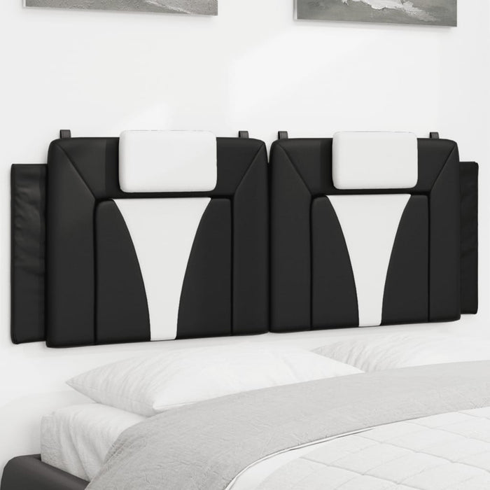 Pernă pentru tăblie pat, Viana, negru și alb, 137cm, piele artificială WALTI