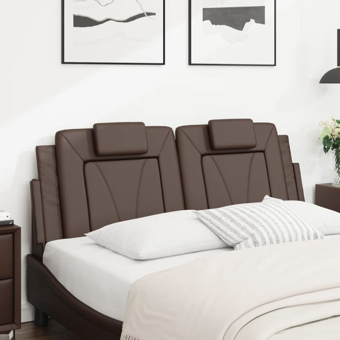 Pernă pentru tăblie pat, Viana, maro, 140 cm, piele artificială WALTI