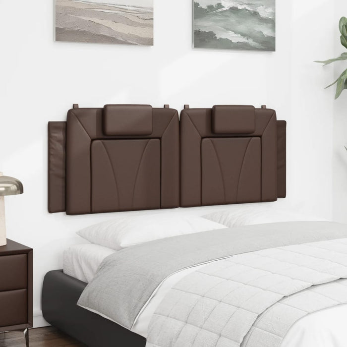 Pernă pentru tăblie pat, Viana, maro, 140 cm, piele artificială WALTI