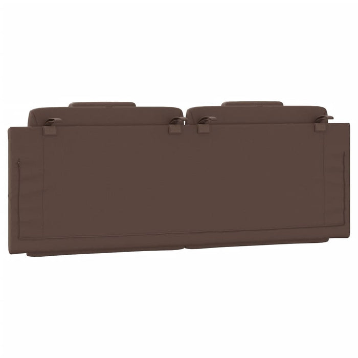 Pernă pentru tăblie pat, Viana, maro, 140 cm, piele artificială WALTI