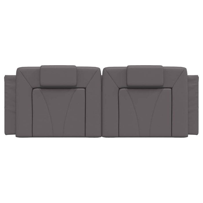 Pernă pentru tăblie pat, Viana, gri, 140 cm, piele artificială WALTI