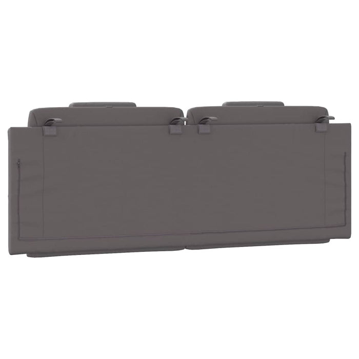 Pernă pentru tăblie pat, Viana, gri, 140 cm, piele artificială WALTI