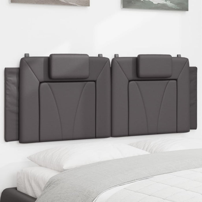 Pernă pentru tăblie pat, Viana, gri, 140 cm, piele artificială WALTI