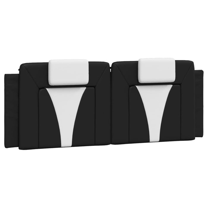 Pernă pentru tăblie pat, Viana, negru și alb, 140cm, piele artificială WALTI