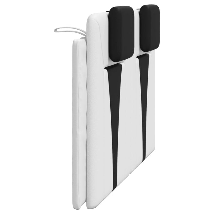 Pernă pentru tăblie pat, alb și negru, 140cm, piele artificială - WALTI WALTI