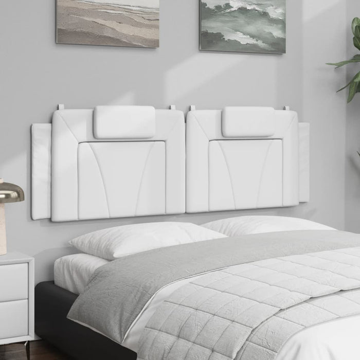 Pernă pentru tăblie pat, Viana, alb, 160 cm, piele artificială WALTI