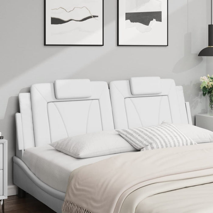 Pernă pentru tăblie pat, Viana, alb, 160 cm, piele artificială WALTI