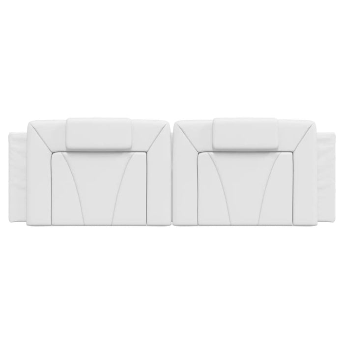 Pernă pentru tăblie pat, Viana, alb, 160 cm, piele artificială WALTI