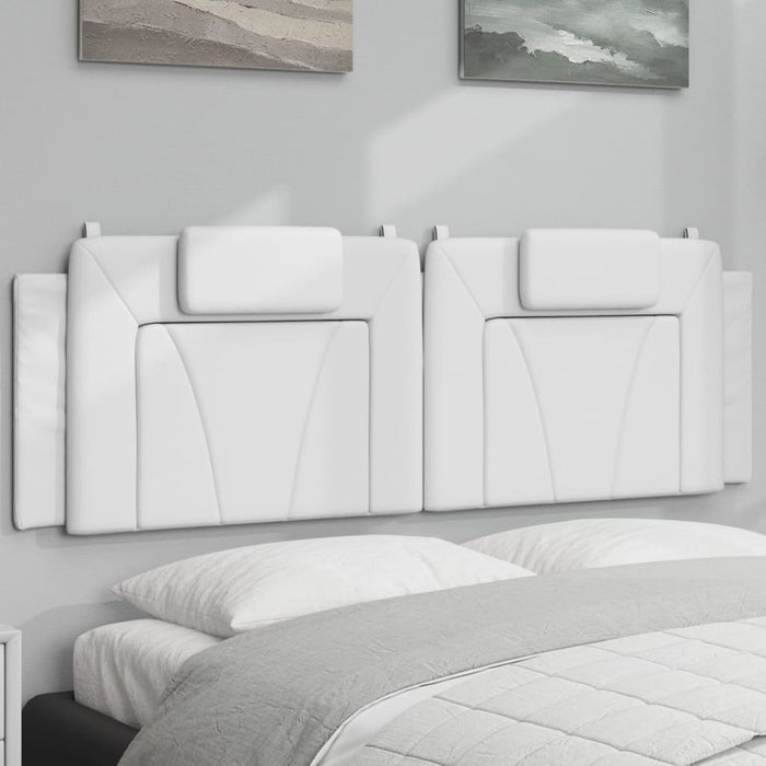 Pernă pentru tăblie pat, Viana, alb, 160 cm, piele artificială WALTI