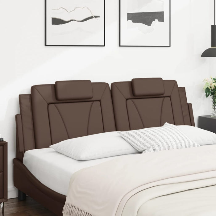 Pernă pentru tăblie pat, Viana, maro, 160 cm, piele artificială WALTI