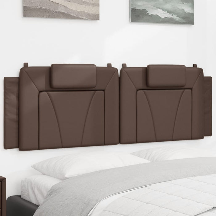 Pernă pentru tăblie pat, Viana, maro, 160 cm, piele artificială WALTI