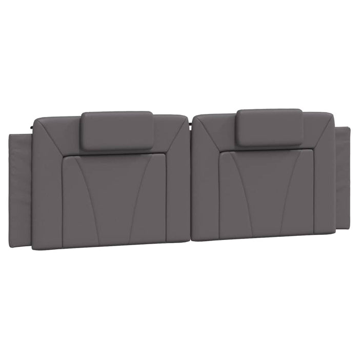 Pernă pentru tăblie pat, Viana, gri, 160 cm, piele artificială WALTI