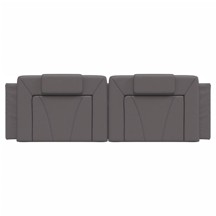 Pernă pentru tăblie pat, Viana, gri, 160 cm, piele artificială WALTI