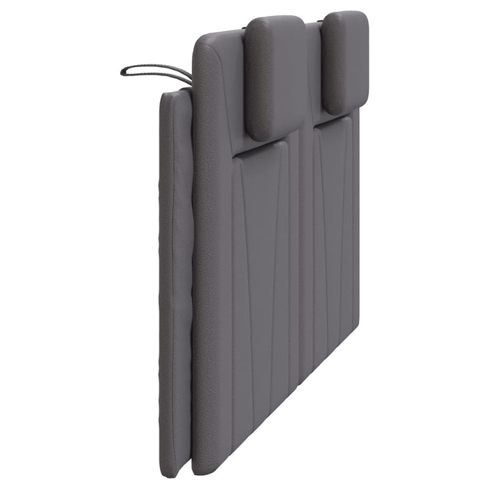Pernă pentru tăblie pat, Viana, gri, 160 cm, piele artificială WALTI