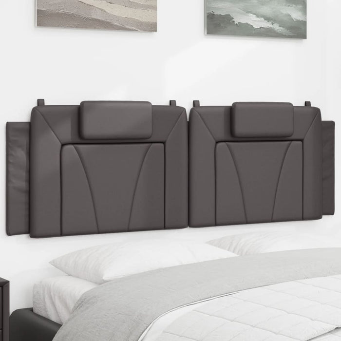 Pernă pentru tăblie pat, Viana, gri, 160 cm, piele artificială WALTI