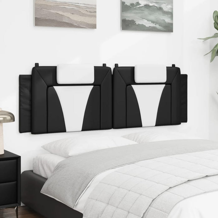 Pernă pentru tăblie pat, Viana, negru și alb, 160cm, piele artificială WALTI