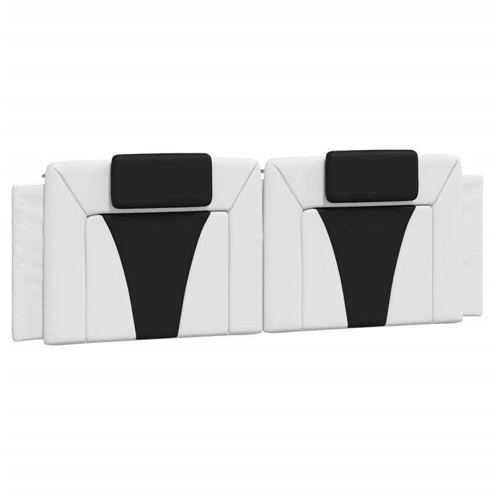 Pernă pentru tăblie pat, Viana, alb și negru, 160cm, piele artificială WALTI