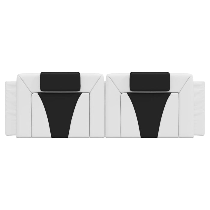 Pernă pentru tăblie pat, Viana, alb și negru, 160cm, piele artificială WALTI