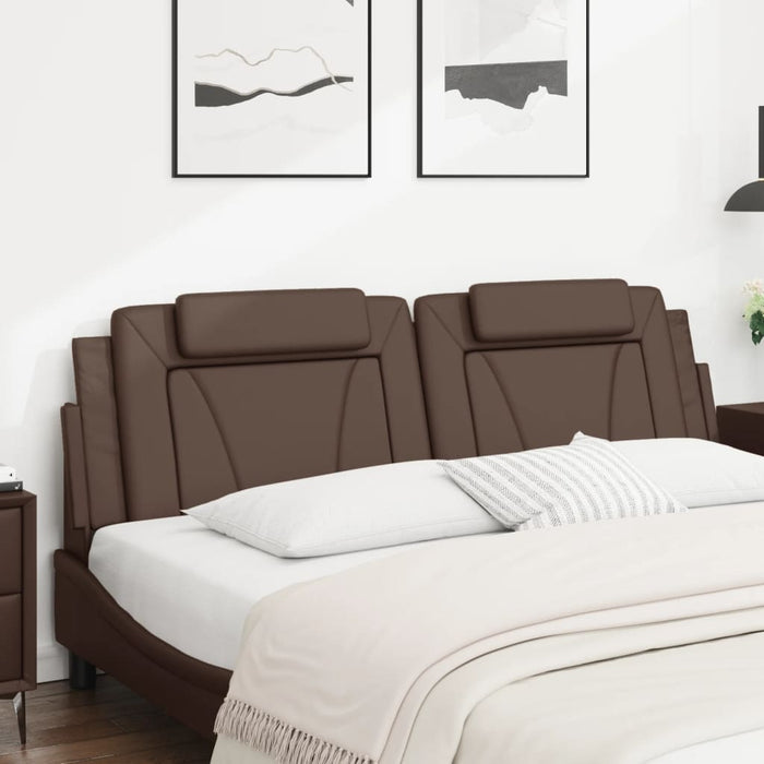 Pernă pentru tăblie pat, Viana, maro, 180 cm, piele artificială WALTI