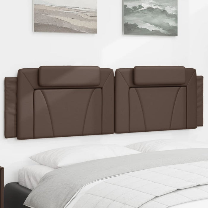Pernă pentru tăblie pat, Viana, maro, 180 cm, piele artificială WALTI