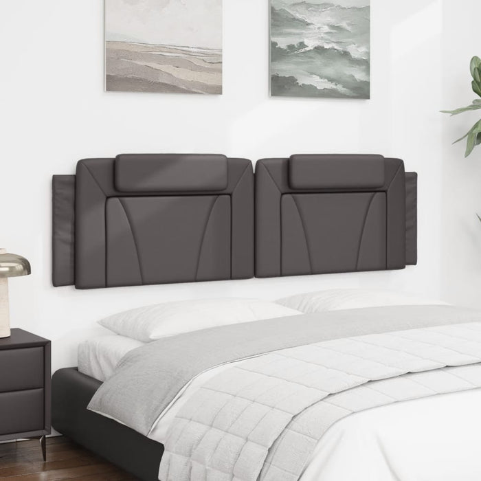 Pernă pentru tăblie pat, Viana, gri, 180 cm, piele artificială WALTI