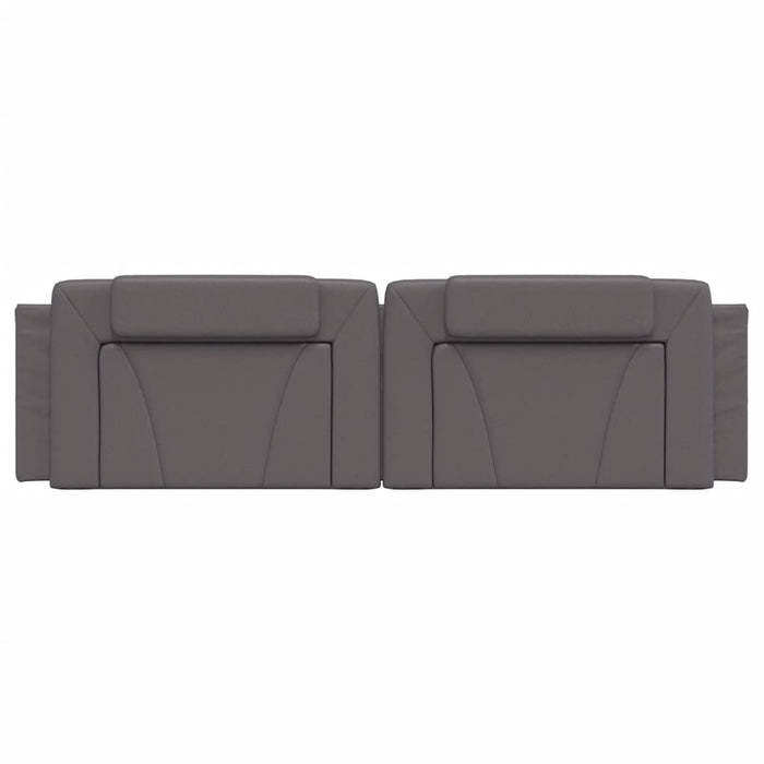 Pernă pentru tăblie pat, Viana, gri, 180 cm, piele artificială WALTI
