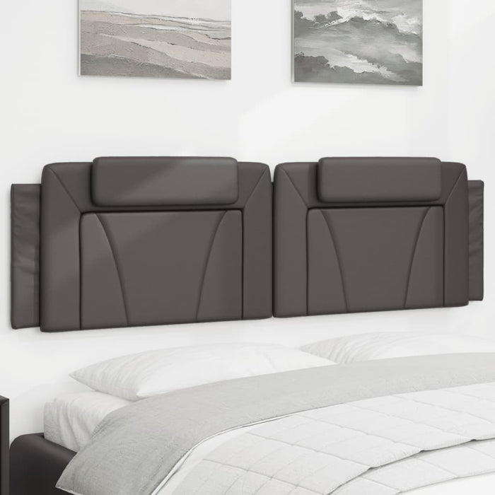 Pernă pentru tăblie pat, Viana, gri, 180 cm, piele artificială WALTI