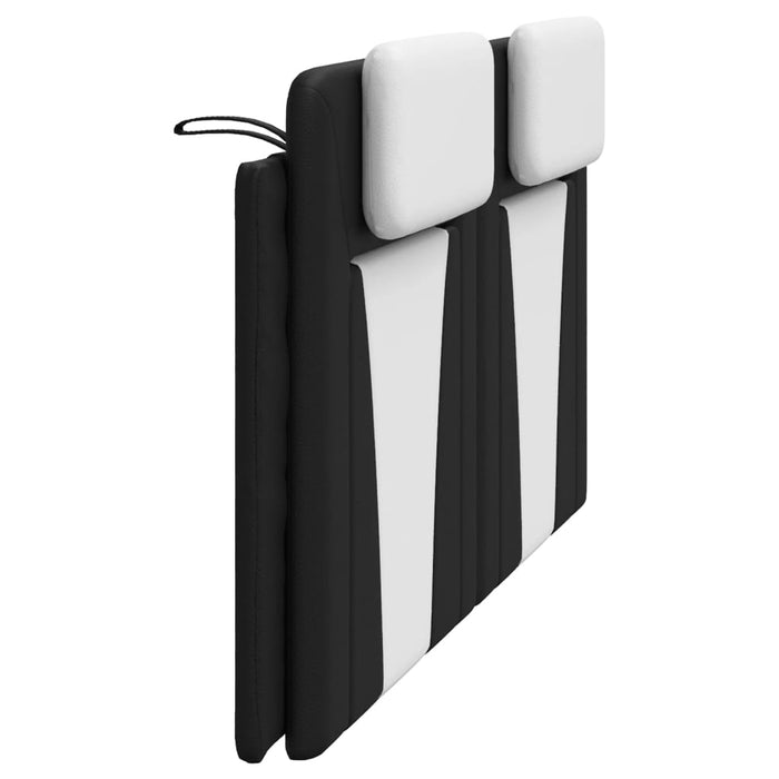 Pernă pentru tăblie pat, Viana, negru și alb, 180cm, piele artificială WALTI